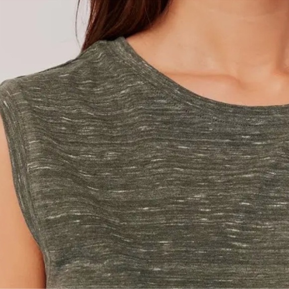 PACT XS Featherweight Slub Muscle Tee Feathered Green Moss 100% organic cotton - Picture 3 of 9
